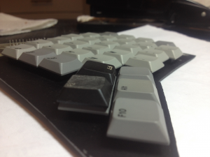 The Alumaplop, a compact keyboard/trackball combo in process 91875-3