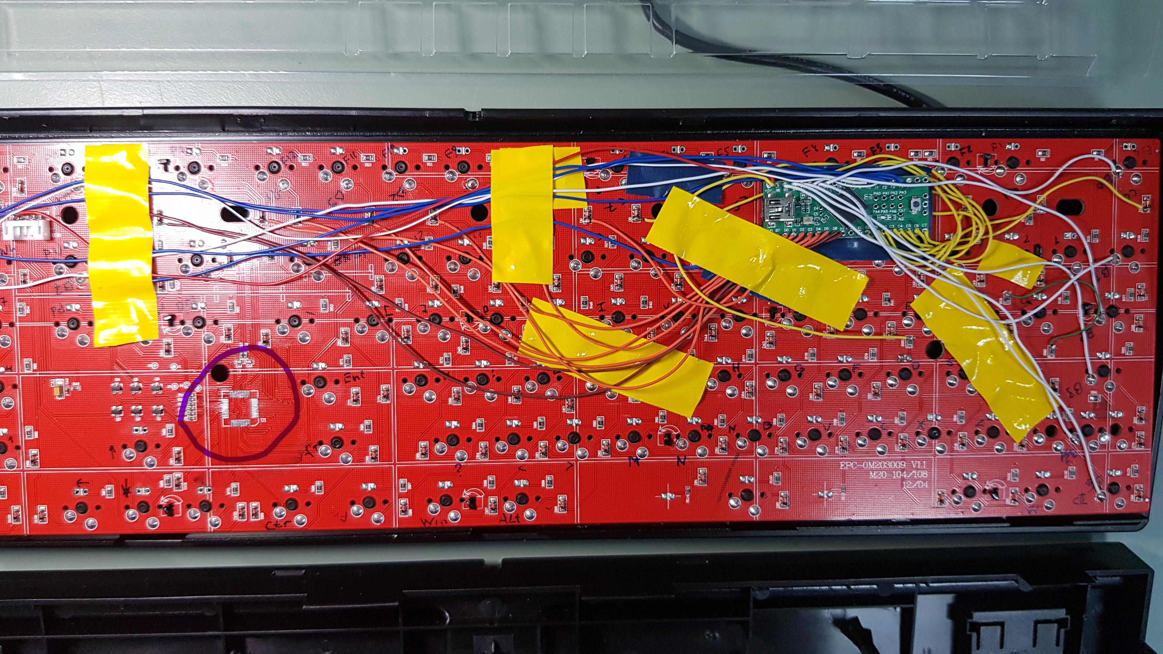 Dead IKBC c104 keyboard turns to project 206182-2