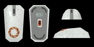 Is there a real-life computer mouse that looks like the ones in "Portal"? 310094-0