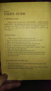 Unusual "Dauphin" tenkeyless boards 26311-3