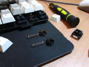 Switch Swap on a Plate Mounted Board with out Soldering?! IMPOSSIBRU! 55417-8