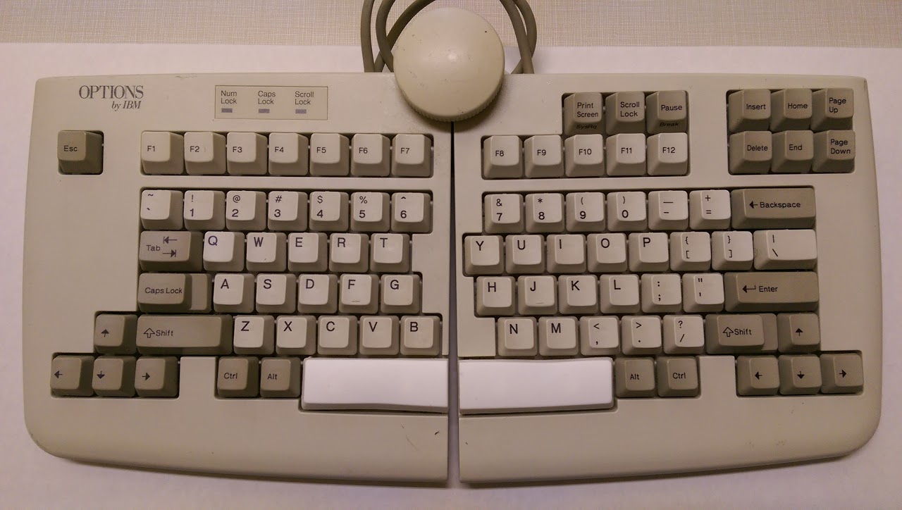 IBM M15 ergonomic buckling spring + artisan space bars 155215-0