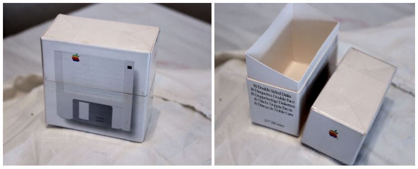 Genuine Vintage Macintosh Floppy Disk Box (empty), $16.14 shipped 106056-0