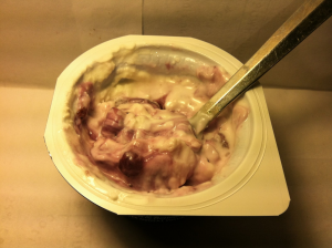 Dannon Oikos Blueberry 0% Greek Yogurt Close.jpg