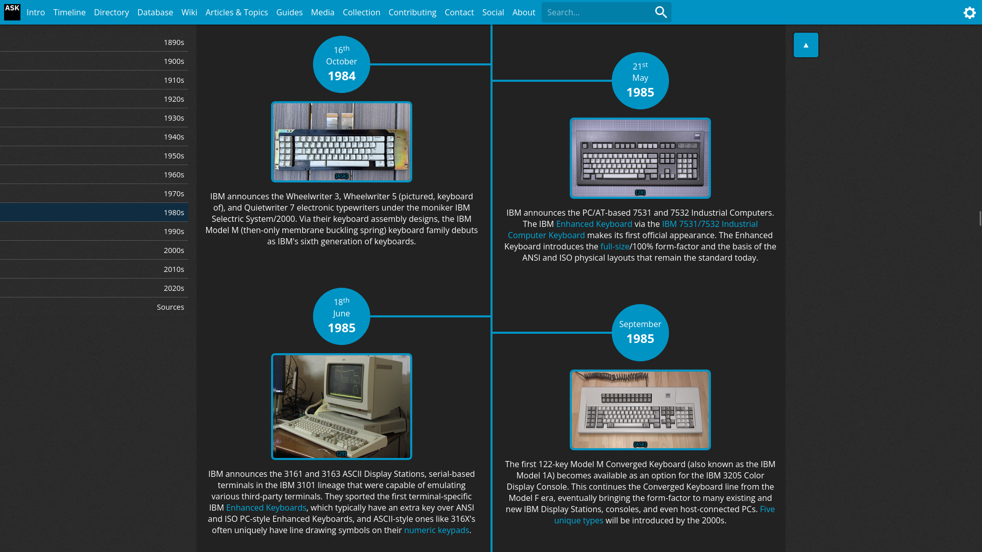 A timeline of IBM keyboard history 312958-0