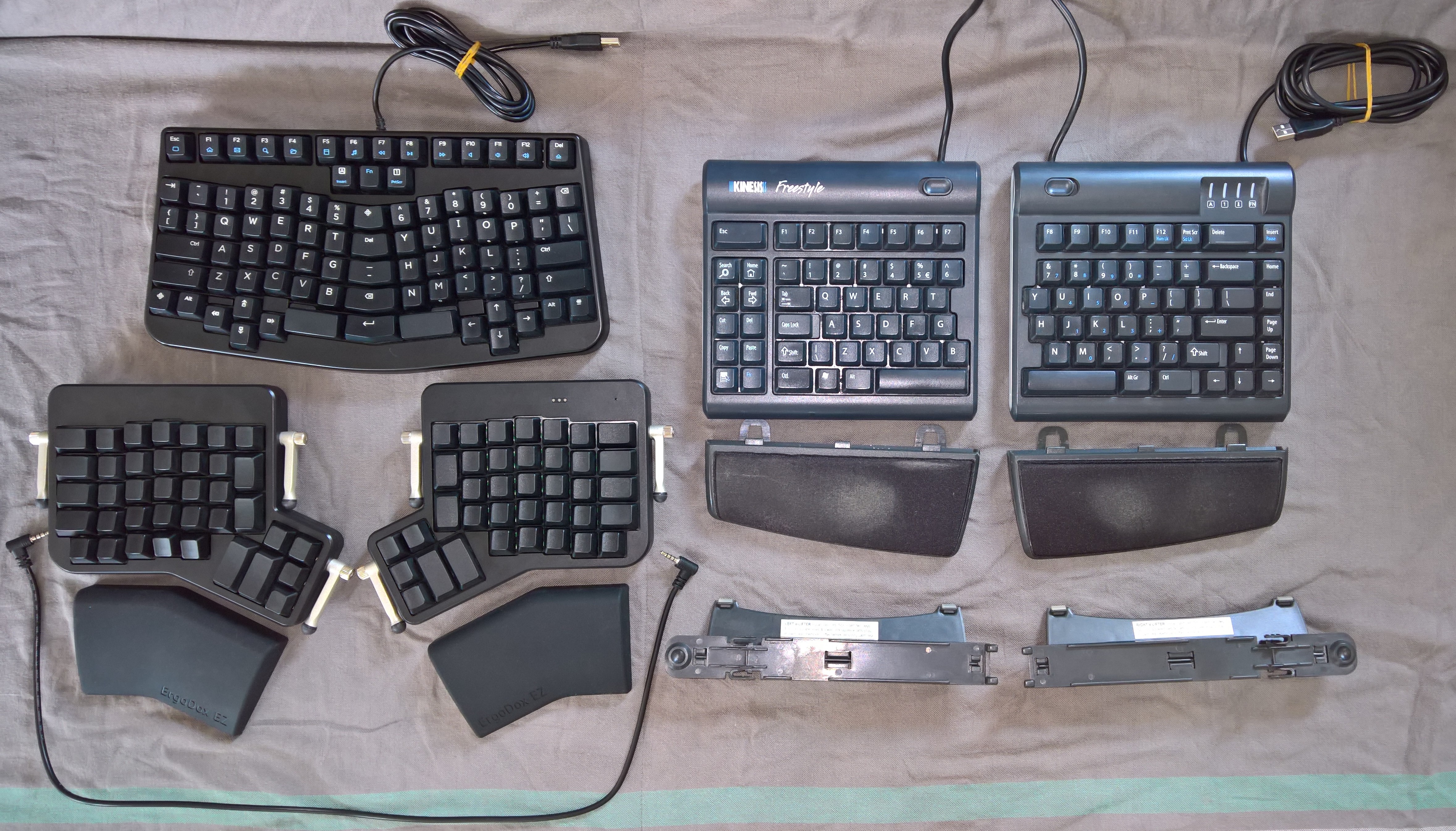 Visual comparison: ErgoDox EZ, Truly Ergonomic Keyboard and Kinesis Freestyle 172711-0