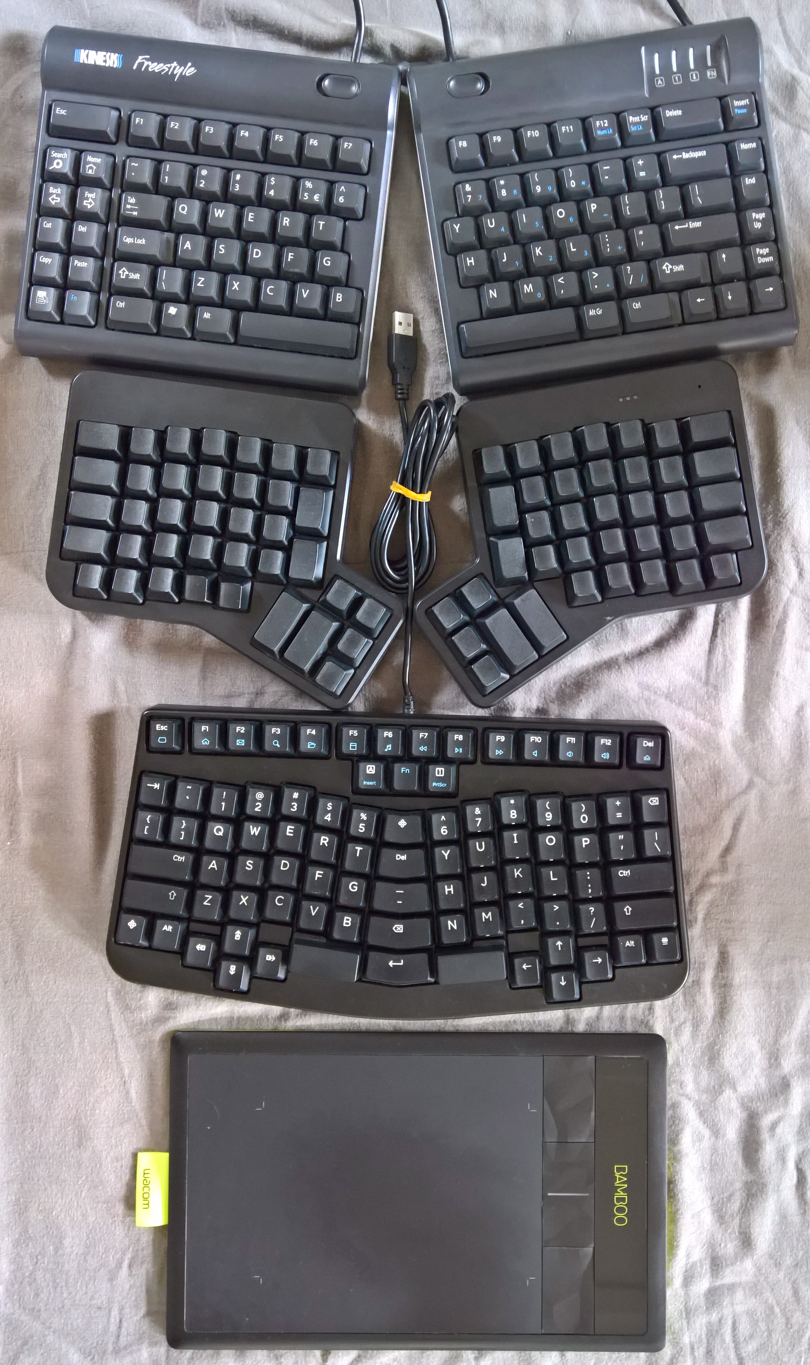 Visual comparison: ErgoDox EZ, Truly Ergonomic Keyboard and Kinesis Freestyle 172741-16