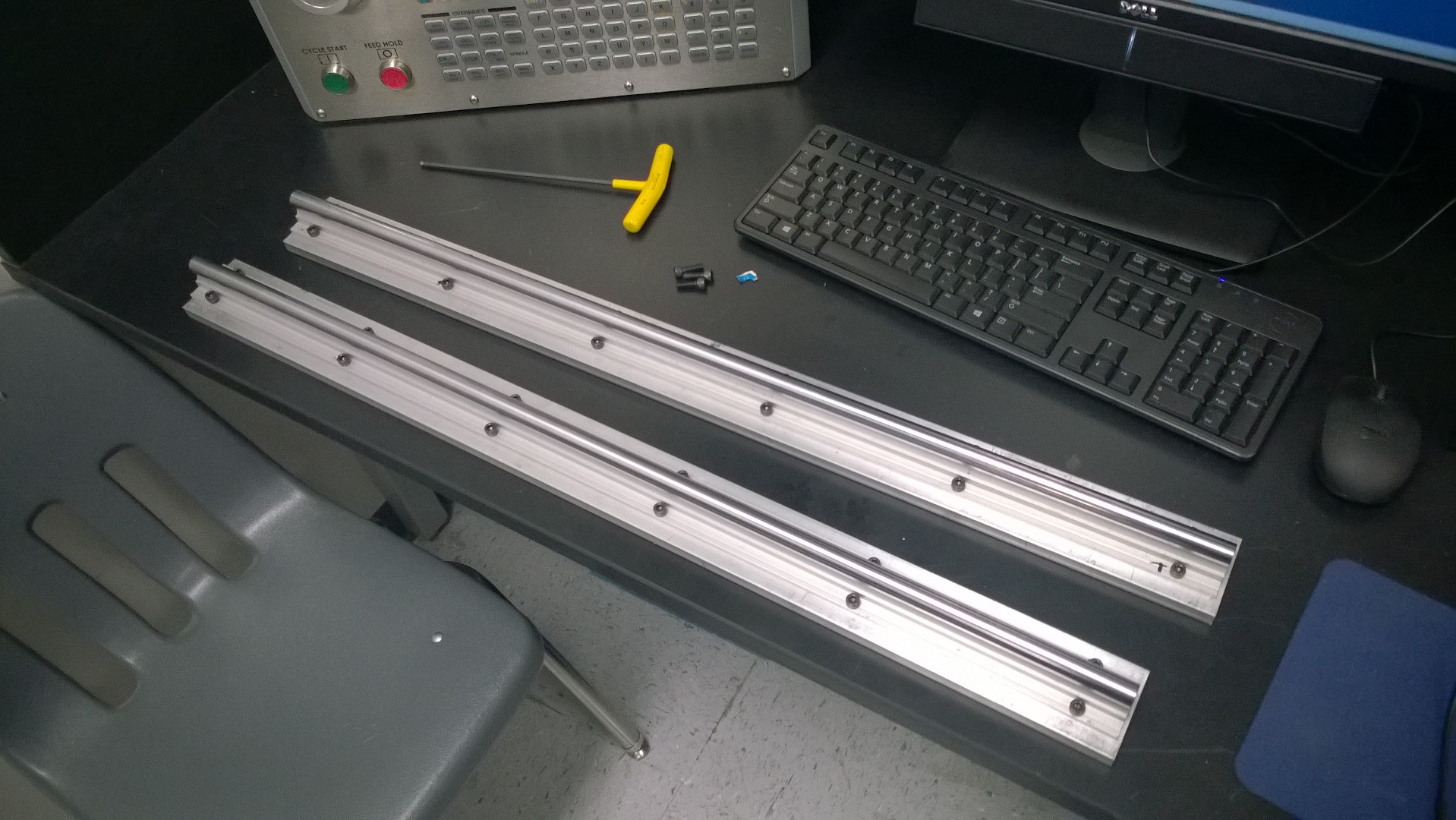 Using a CNC machine to build a CNC router. 117823-0