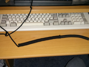 Need help with sleeving a coiled cable 34581-0