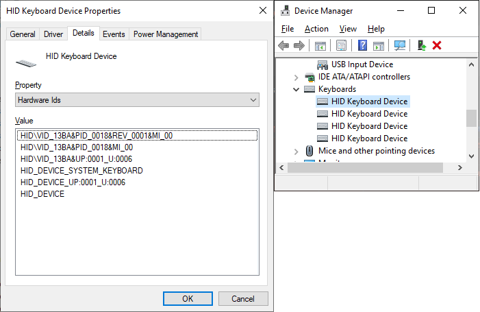 keyboard detected as barcode scanner 235625-0
