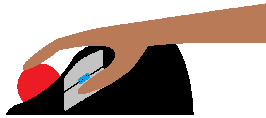 Negative slope trackball 15960-0