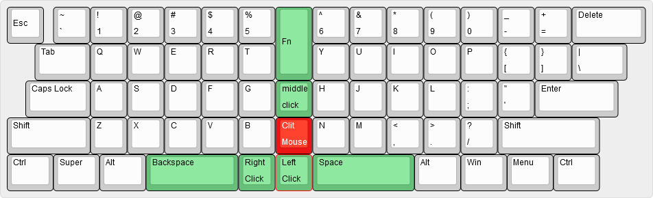 60% Ortholinear w/ Trackpoint 129347-1