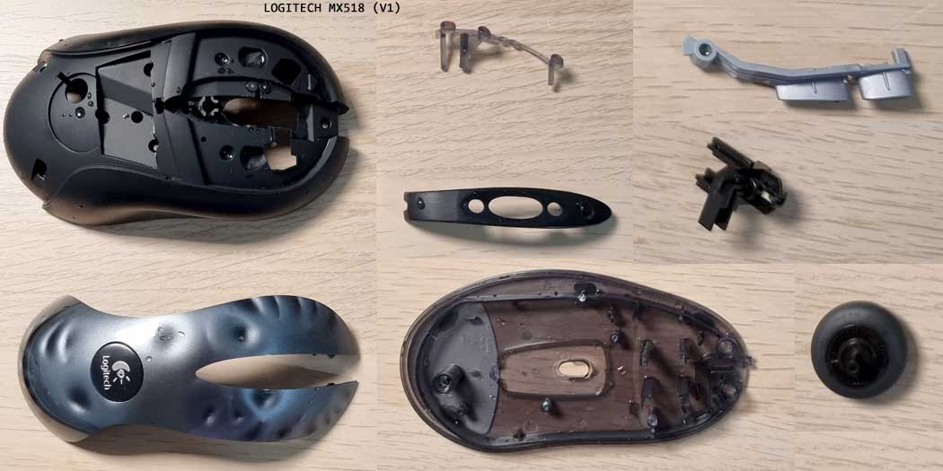 Logitech MX518 (V1) Cleaning/ Mods 283086-4