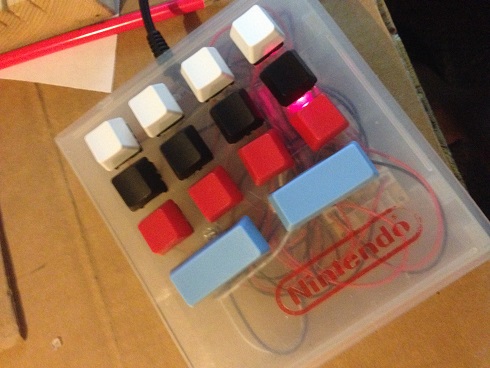 Autohotkey Keypad with USB Controller and NES Case