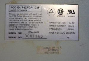 ALPS Electric FDA-102F label.JPG