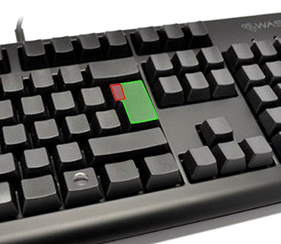 About pressing down the ISO layout Enter-key. (CM Quickfire Rapid)