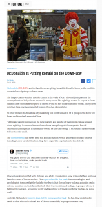 Ronald McDonald: Still on furlough? 178555-0