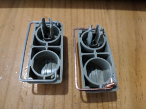 Fixing model M with missing stabiliser wire and broken stabiliser mount 194939-1