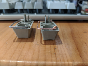 Fixing model M with missing stabiliser wire and broken stabiliser mount 194941-2