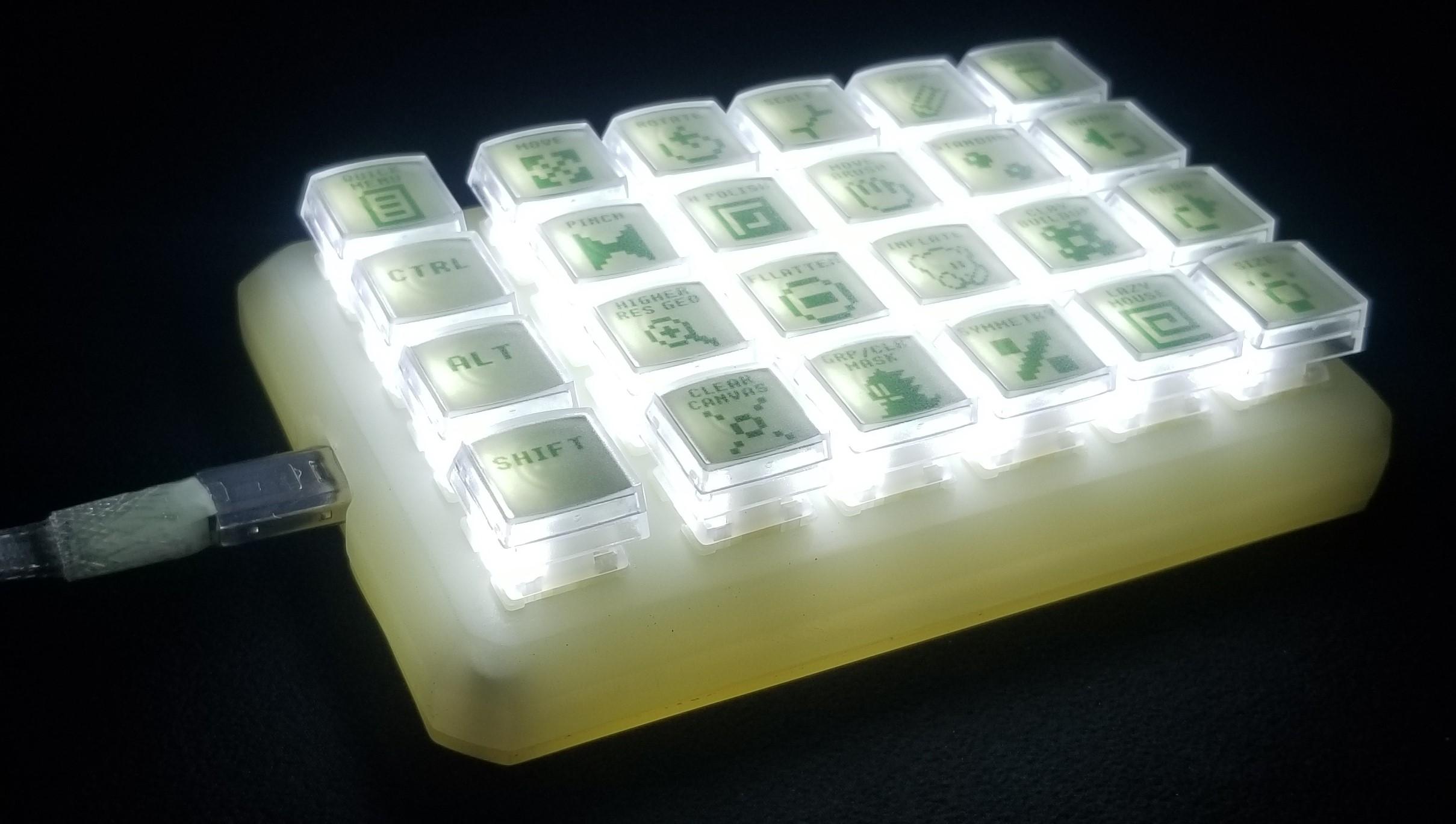 Custom GID Resin Cast Case for a 24 Key YMDK Macro Pad 251674-0