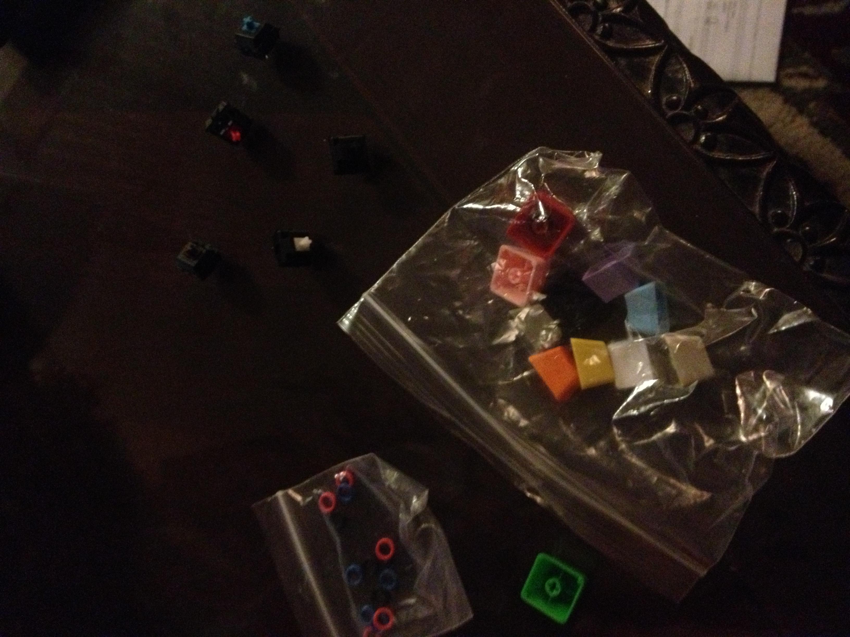 WASD Keyswitch, keycap, and o-ring sampler kit review 25756-0