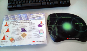 Unusual 3M/Razer optical mouse pad $0.99 at Weirdstuff 16606-0