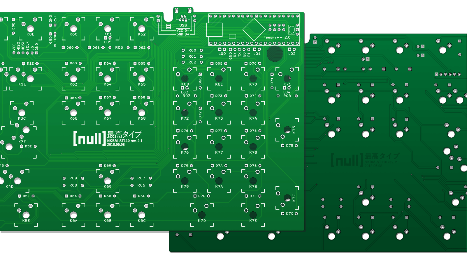 Fullsize Custom PCB FIlco Compatible - SaikouType 110 (NKBM-ST110r2) 206170-0