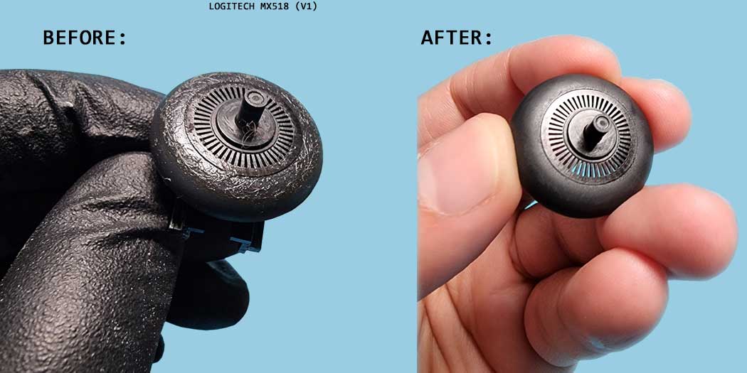 Logitech MX518 (V1) Cleaning/ Mods 283096-9