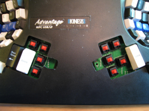 Adding extra keys to your Kinesis Advantage 3327-25