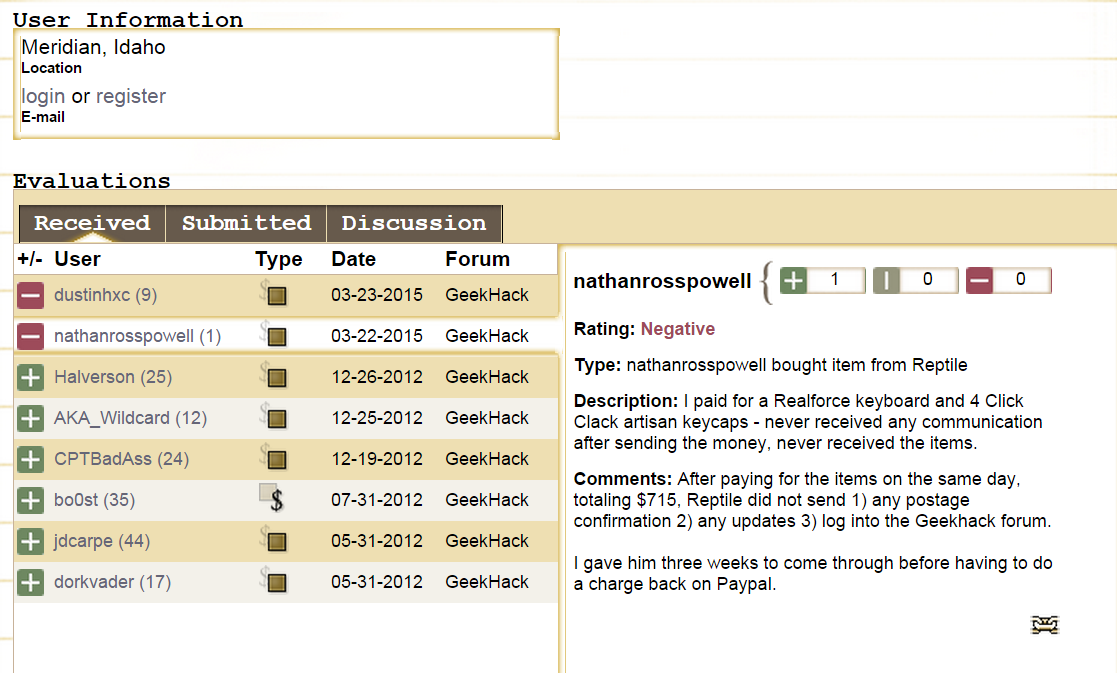 DO NOT DEAL WITH REPTILE 98603-0