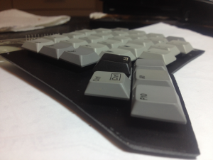 The Alumaplop, a compact keyboard/trackball combo in process 91873-2