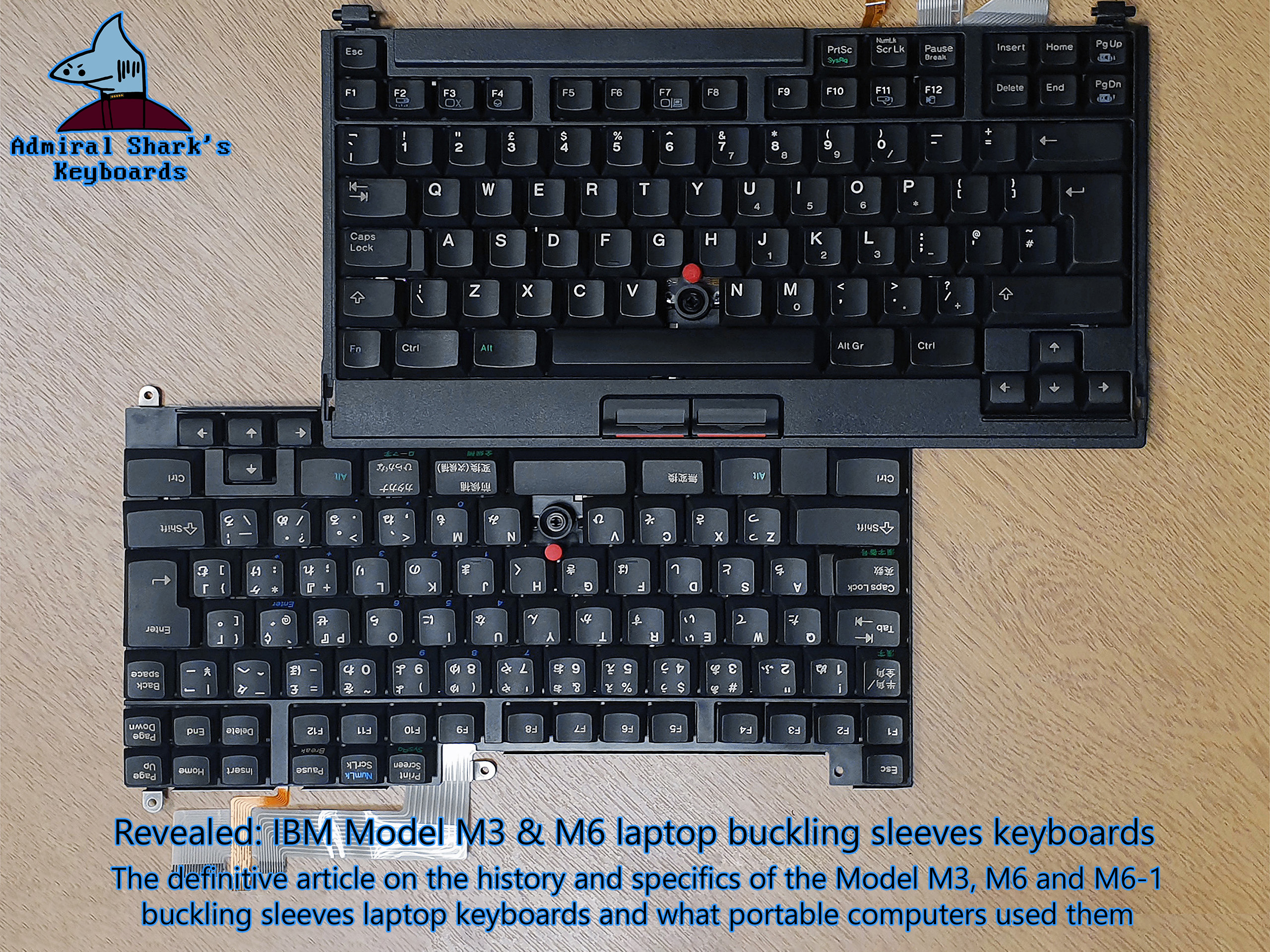 Revealed: IBM Model M3 & M6 laptop buckling sleeves keyboards 280523-0
