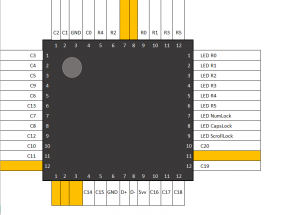 Need help, uneven backlight on a QMK converted chinese keyboard 261472-0