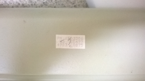 P/N Sticker on rear of Model F XT? 104020-1