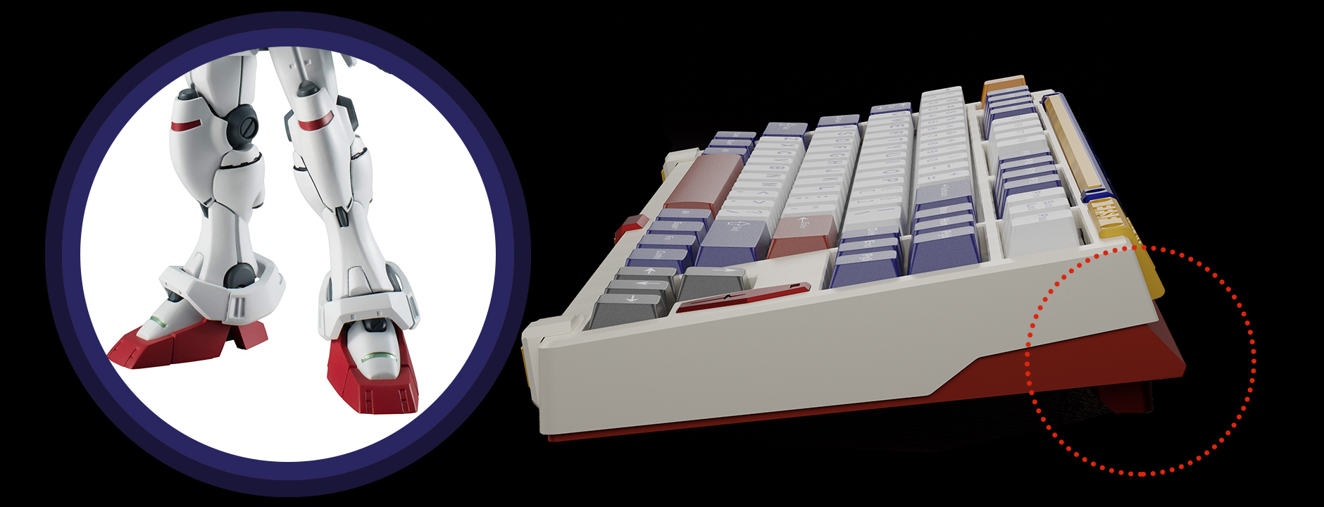 【IC】Keygeak-PIXI87 Customized Keyboard (Inspired by Gundam) 303790-0