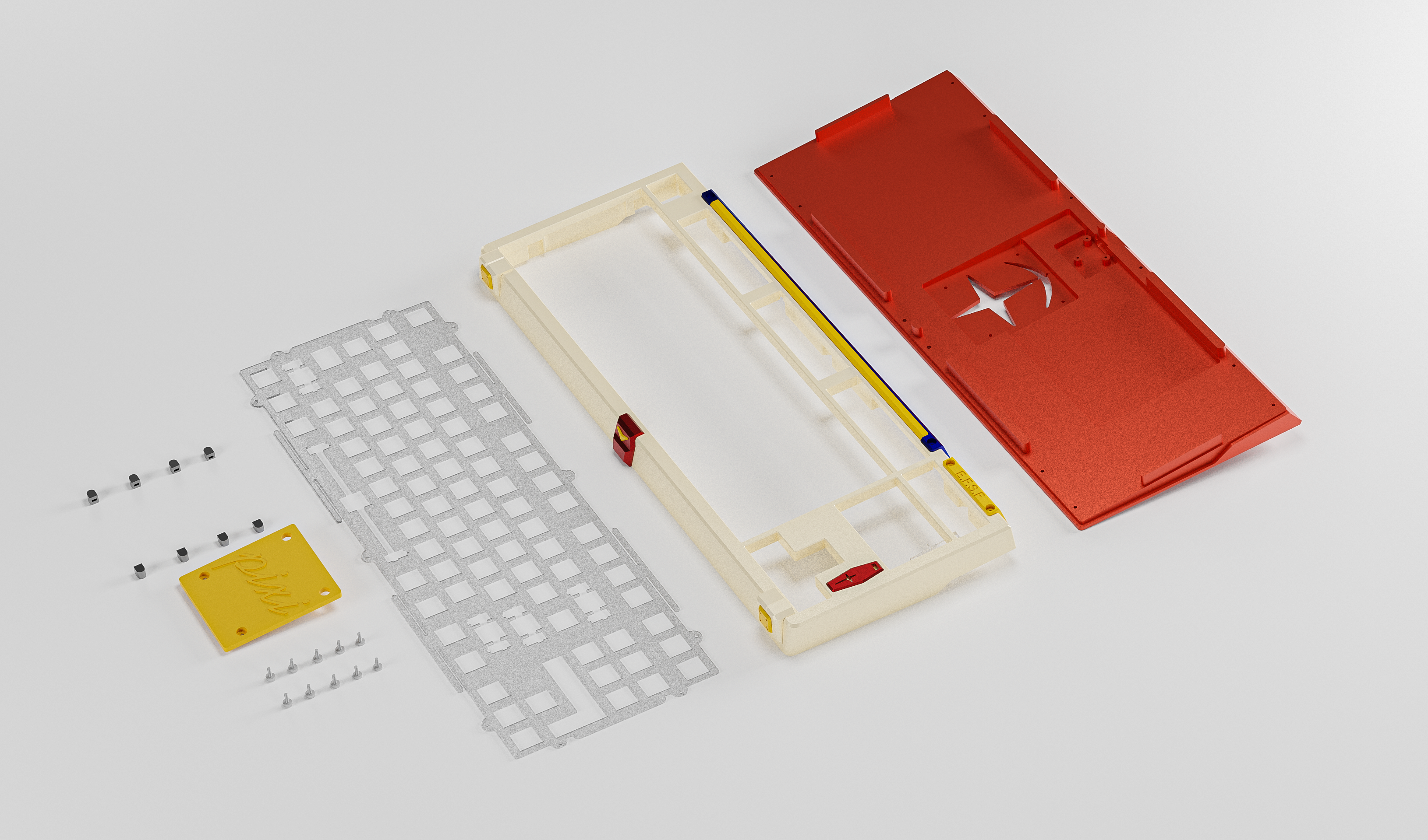 【IC】Keygeak-PIXI87 Customized Keyboard (Inspired by Gundam) 303802-6