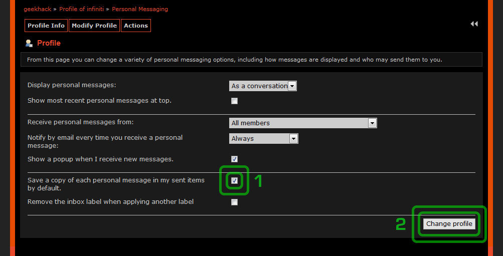 How to save sent PMs by default 167290-3