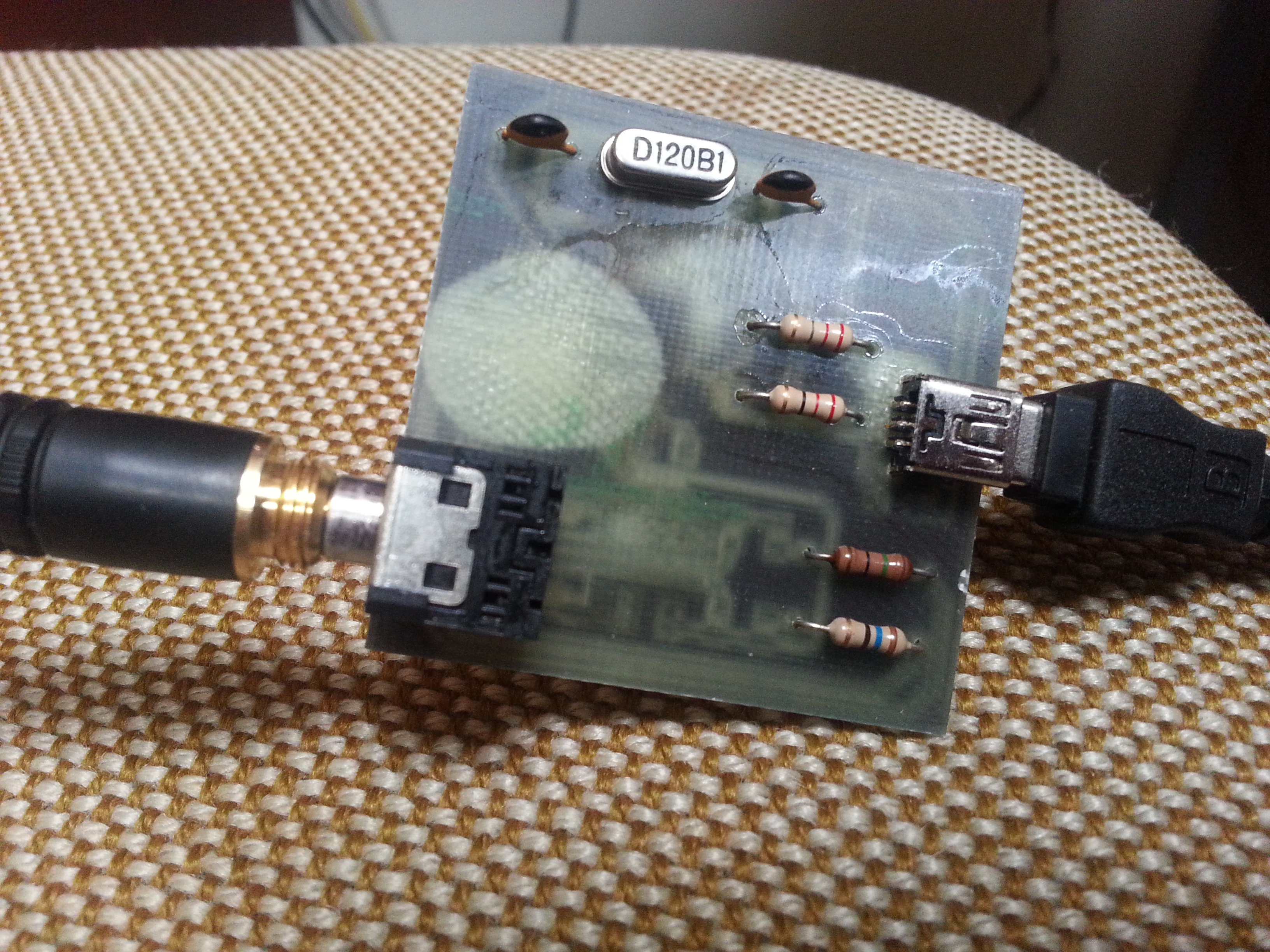 Neat surface mount DAC proto with CNC engraving 49630-1