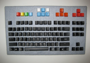 My extremely budget Keycap Board 26430-0