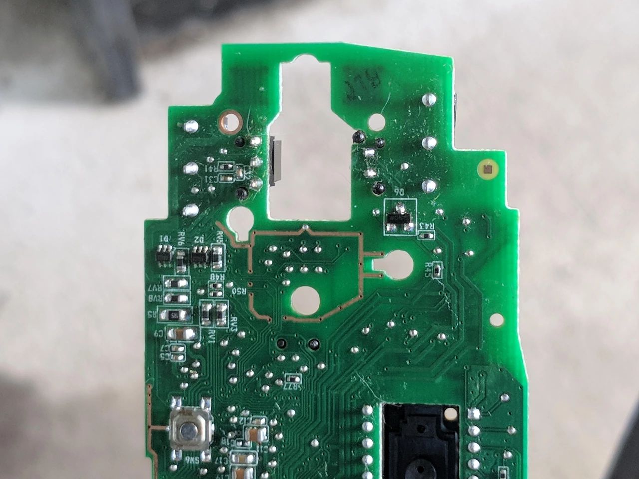 Logitech G502 board inside 3d printed Logitech G9X body 274556-1