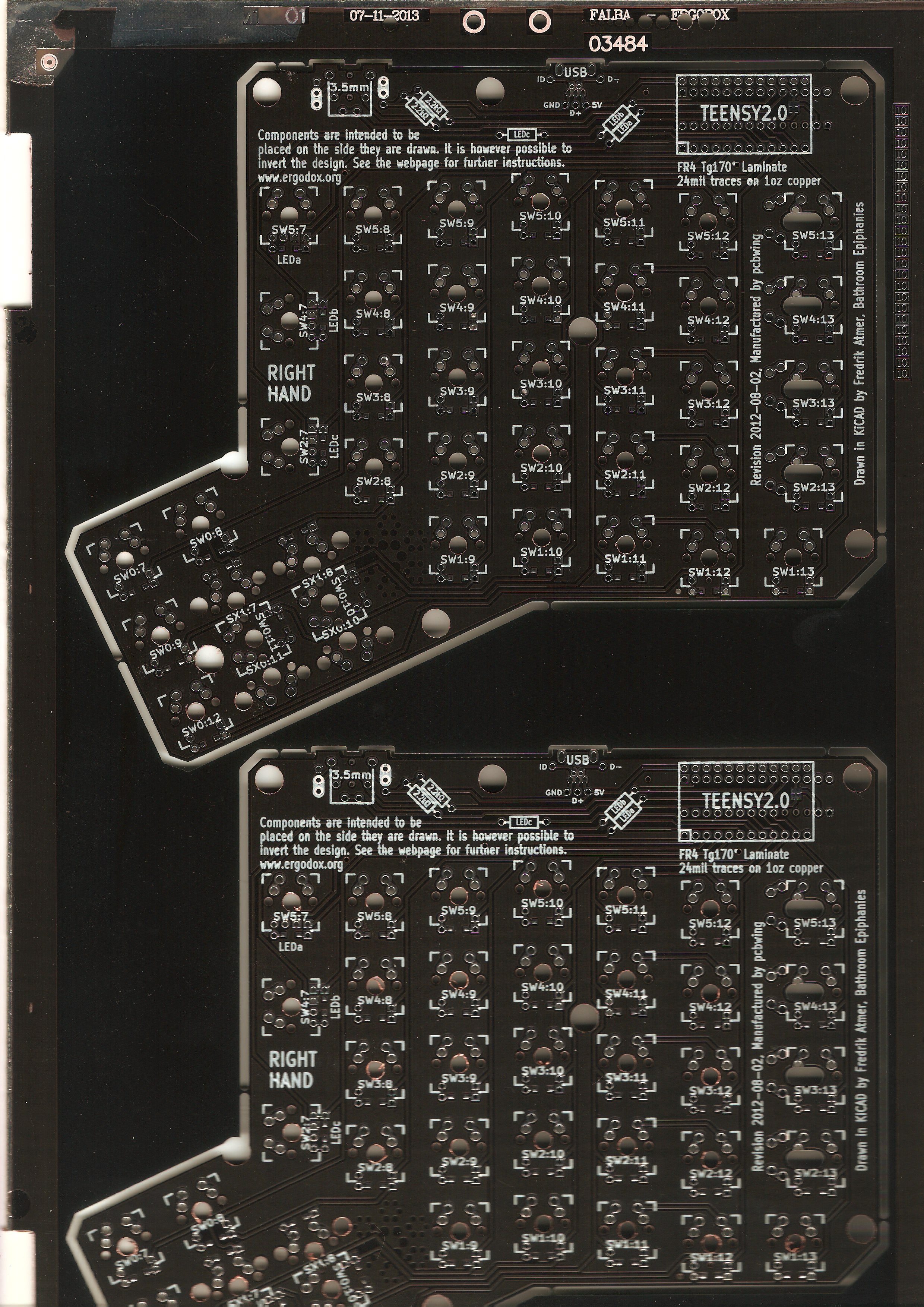 ErgoDox PCBs, Cases, Electronics, Teensy, Cherry MX and Assembly Services. 46560-1