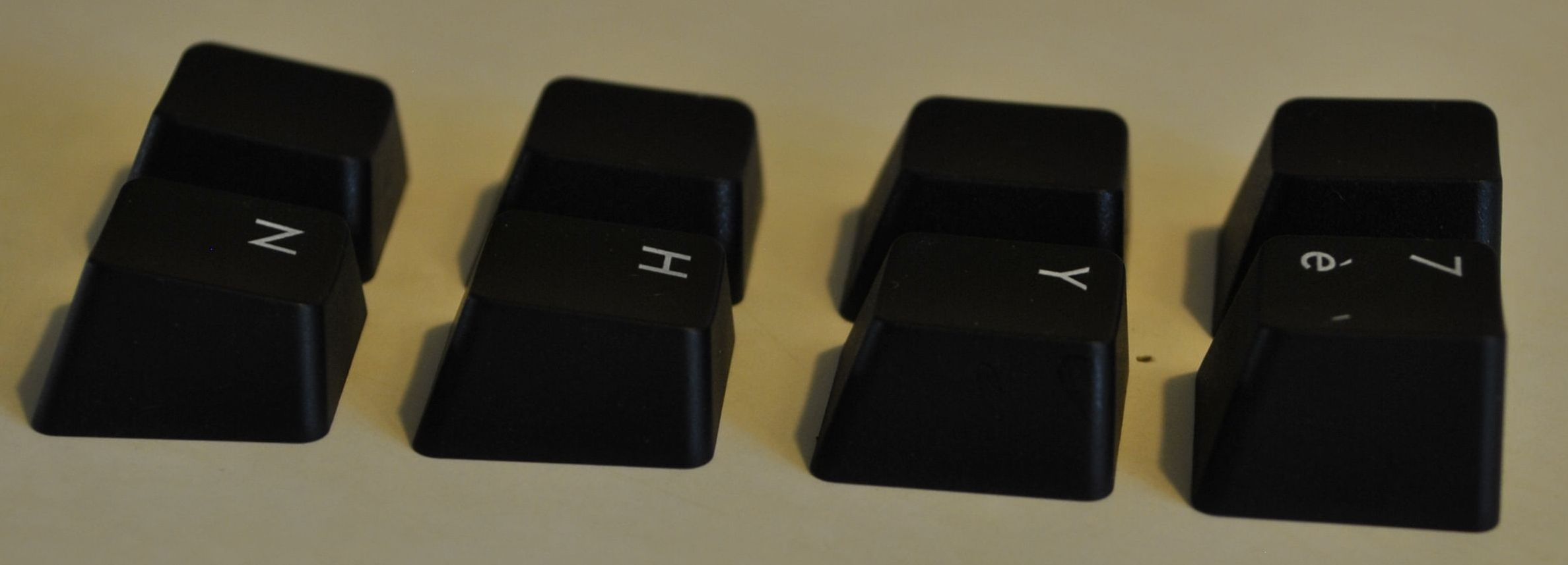 WASD keycaps for Truly Ergonomic 4557-0