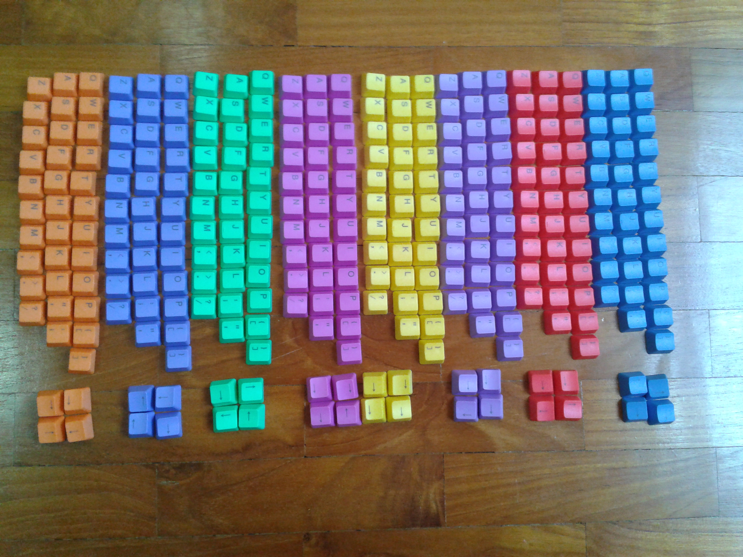 New PBT 37-key keycaps in different colors! 17606-1