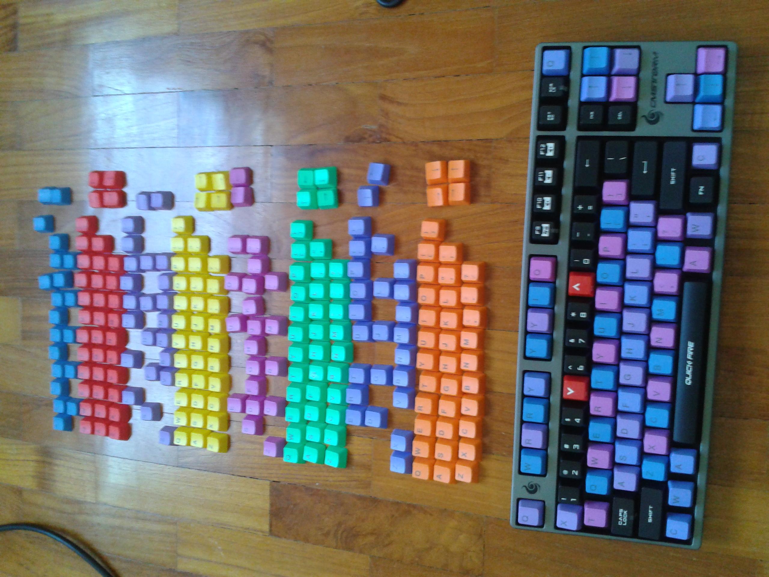 New PBT 37-key keycaps in different colors! 17608-2