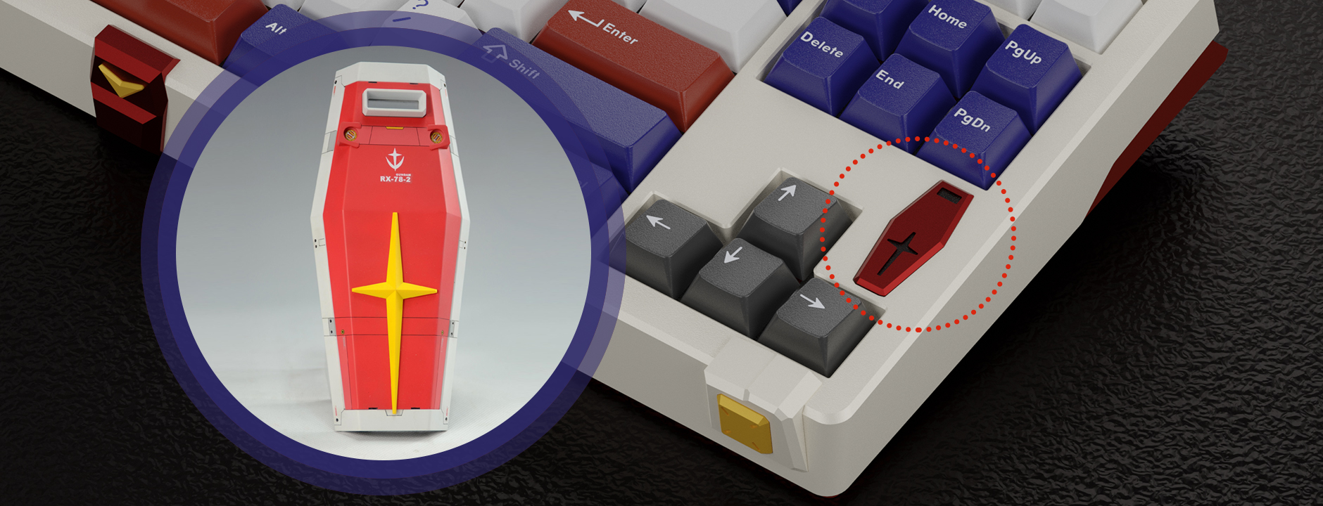 【IC】Keygeak-PIXI87 Customized Keyboard (Inspired by Gundam) 303796-3