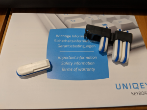 Just received my Custom GMK UNIKEY Q100 with MX blue, love it! 195526-2