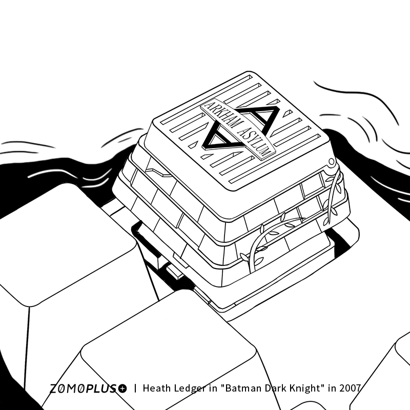 【IC】ZOMOPLUS 5th Joker theme Artisan Keycap - Arkham Asylum🤡 284513-7