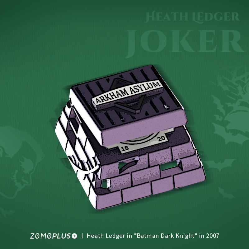 【IC】ZOMOPLUS 5th Joker theme Artisan Keycap - Arkham Asylum🤡 284566-19
