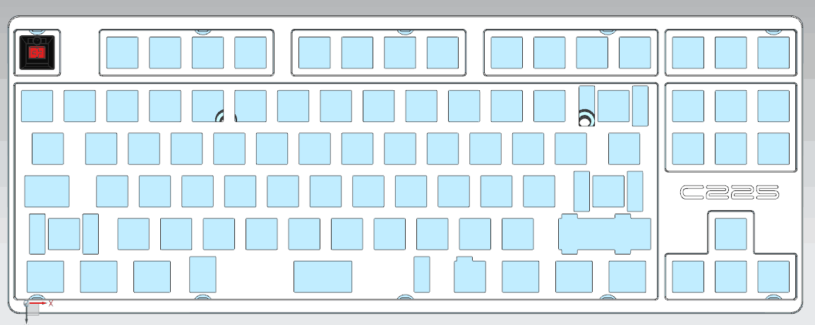 CAMP C225 80% Custom Aluminum Keyboard 134546-14