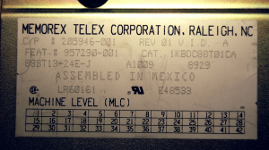 Old Memorex Telex AT 99879-6
